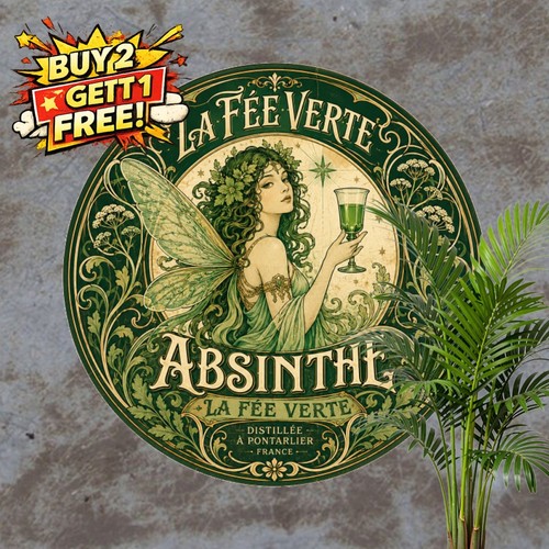 Green absinthe fairy french - green,
